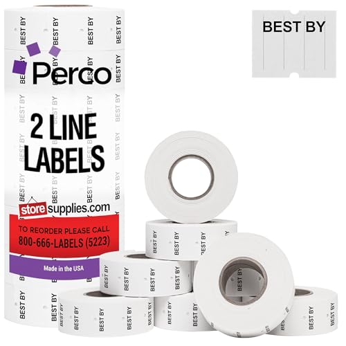 Date Labels for Perco 2 Line Date Guns - Store Supplies