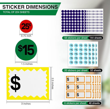 Garage Sale Stickers - Store Supplies