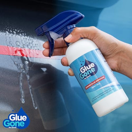 Glue Gone 10 oz Adhesive Remover - Works on Wood, Plastic, Glass, Metal, and Other Surfaces - Store Supplies