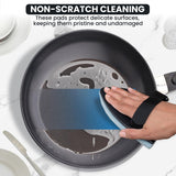 Glue Gone Replacement Scrubbing Felt Pads (5 Pack) - Multipurpose Non - Scratch Nylon Scouring Pad Refills for Light - Duty Kitchen, Bathroom & Household Cleaning - Removes Adhesives, Grime, Stains & More - Store Supplies