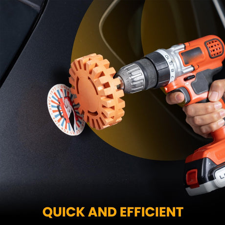 Glue Gone Rubber Eraser Wheel Decal Remover - Quick, Efficient, Reliable Tool for Removing Decals, Stickers, and Adhesives. - Store Supplies