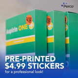 Perco 1 - Inch Fluorescent Red Promotional Sale Circle Sticker Labels - $4.99