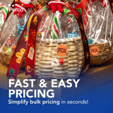 Perco 1 - Inch Fluorescent Red Promotional Sale Circle Sticker Labels - Special