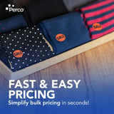 Perco 1 - Inch Fluorescent Red Promotional Sale Circle Sticker Labels - Sale