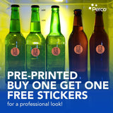 Perco 1 - Inch Fluorescent Red Promotional Sale Circle Sticker Labels - Buy 1 Get 1 Free