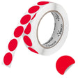 Perco 1 inch Removable Round Sticker Labels - Red / 1 Roll / 1000 Labels Total