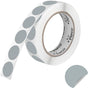 Perco 1 inch Removable Round Sticker Labels - Grey