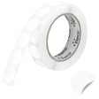 Perco 1 inch Removable Round Sticker Labels - White