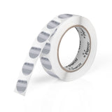 Perco 1 - Inch Round Circle Dot Sticker Labels – Easy Peel Perforation – Made in USA - Silver