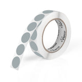 Perco 1 - Inch Round Circle Dot Sticker Labels – Easy Peel Perforation – Made in USA - Grey