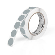Perco 1 - Inch Round Circle Dot Sticker Labels – Easy Peel Perforation – Made in USA - Grey