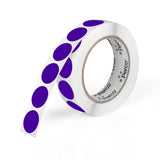 Perco 1 - Inch Round Circle Dot Sticker Labels – Easy Peel Perforation – Made in USA - Purple