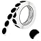 Perco 1 - Inch Round Circle Dot Sticker Labels with Removable Adhesive - Store Supplies