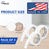 Perco 1 - Inch Round Circle Dot Sticker Labels – Easy Peel Perforation – Made in USA - Fluorescent Green 1