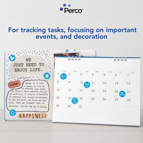 Perco 1 - Inch Round Circle Dot Sticker Labels – Easy Peel Perforation – Made in USA - Light Blue 3