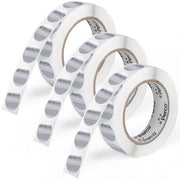 Perco 1 - Inch Round Circle Dot Sticker Labels – Easy Peel Perforation – Made in USA - Silver 3