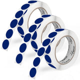 Perco 1 - Inch Round Circle Dot Sticker Labels – Easy Peel Perforation – Made in USA - Dark Blue 3