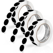Perco 1 - Inch Round Circle Dot Sticker Labels – Easy Peel Perforation – Made in USA - Black 3