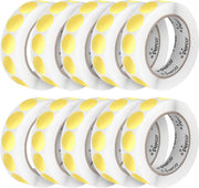 Perco 1 - Inch Round Circle Dot Sticker Labels – Easy Peel Perforation – Made in USA - Gold 10