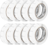 Perco 1 - Inch Round Circle Dot Sticker Labels – Easy Peel Perforation – Made in USA - Clear 10