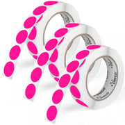 Perco 1 - Inch Round Circle Dot Sticker Labels – Easy Peel Perforation – Made in USA - Fluorescent Pink 3