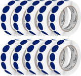 Perco 1 - Inch Round Circle Dot Sticker Labels – Easy Peel Perforation – Made in USA - Dark Blue 10