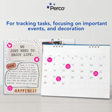 Perco 1 - Inch Round Circle Dot Sticker Labels – Easy Peel Perforation – Made in USA - Fluorescent Pink 10