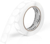 Perco 1 - Inch Round Circle Dot Sticker Labels – Easy Peel Perforation – Made in USA - White 1