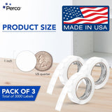 Perco 1 - Inch Round Circle Dot Sticker Labels – Easy Peel Perforation – Made in USA - Fluorescent Green 1
