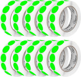 Perco 1 - Inch Round Circle Dot Sticker Labels – Easy Peel Perforation – Made in USA - Fluorescent Green 10