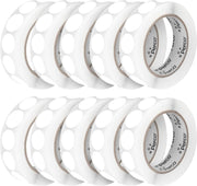 Perco 1 - Inch Round Circle Dot Sticker Labels – Easy Peel Perforation – Made in USA - White 10