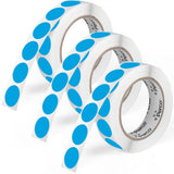 Perco 1 - Inch Round Circle Dot Sticker Labels – Easy Peel Perforation – Made in USA - Light Blue 3