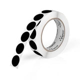 Perco 1 - Inch Round Circle Dot Sticker Labels – Easy Peel Perforation – Made in USA - Black 1