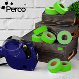 Perco 1 Line - Blank Price and Date Gun Labels for Perco Lite, X, Plus and Pro 1 Line Price and Date Guns - White 1 Sleeve / 8 Rolls / 8000 Blank Pricing Labels