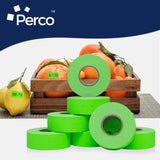 Perco 1 Line - Blank Price and Date Gun Labels for Perco Lite, X, Plus and Pro 1 Line Price and Date Guns - White 1 Sleeve / 8 Rolls / 8000 Blank Pricing Labels