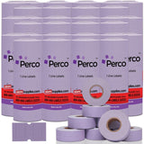 Perco 1 Line - Blank Price and Date Gun Labels for Perco Lite, X, Plus, and Pro 1 Line Price and Date Guns - Lavender Case of 30 Sleeves / 240 Rolls / 240000 Blank Pricing Labels