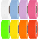 Perco 1 Line - Blank Price and Date labeler Labels for Perco Lite, X, Plus and Pro 1 Line Price and Date Labeler (Copy) - Multicolored 30 Sleeves / 240 Rolls / 240000 Blank Pricing Labels