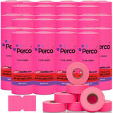 Perco 1 Line - Blank Price and Date labeler Labels for Perco Lite, X, Plus and Pro 1 Line Price and Date Labeler (Copy) - Fluorescent Pink 30 Sleeves / 240 Rolls / 240000 Blank Pricing Labels