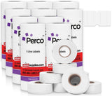 Perco 1 Line - Blank Price and Date labeler Labels for Perco Lite, X, Plus and Pro 1 Line Price and Date Labeler (Copy) - White 10 Sleeves / 80 Rolls / 80000 Blank Pricing Labels
