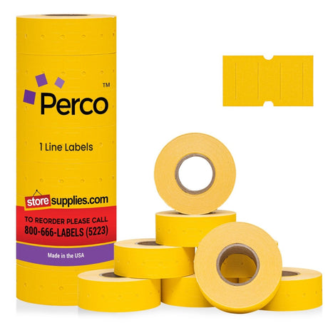 Perco 1 Line Labels - Store Supplies