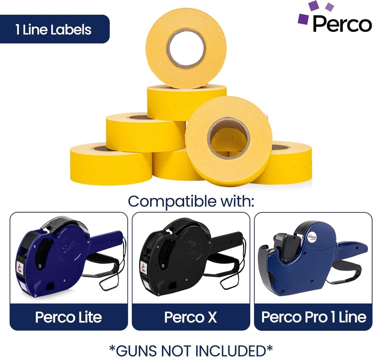 Perco 1 Line Labels - Store Supplies