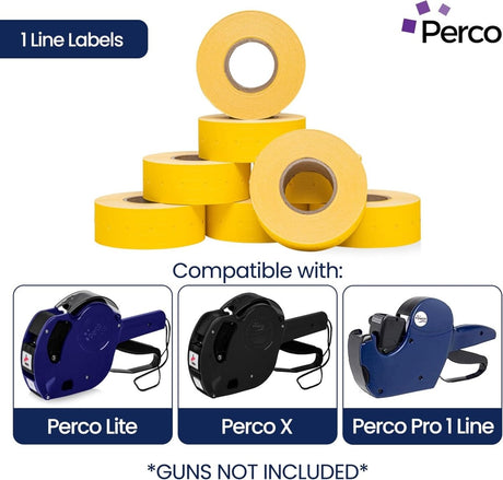 Perco 1 Line Labels - Store Supplies