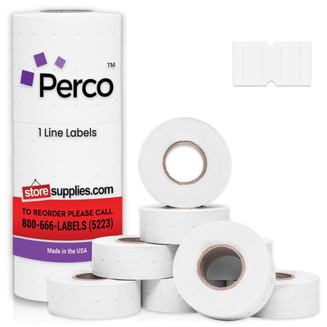 Perco 1 Line Labels - Store Supplies
