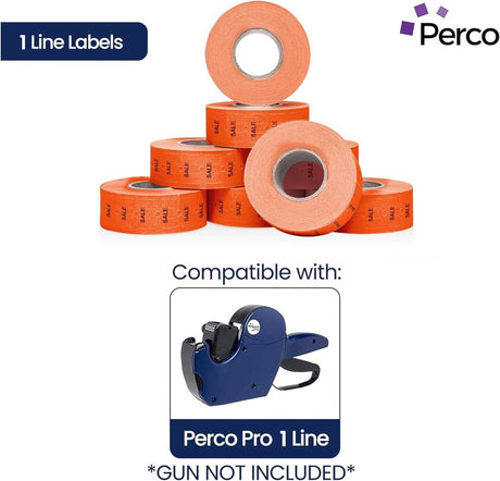 Perco 1 Line Labels - Store Supplies