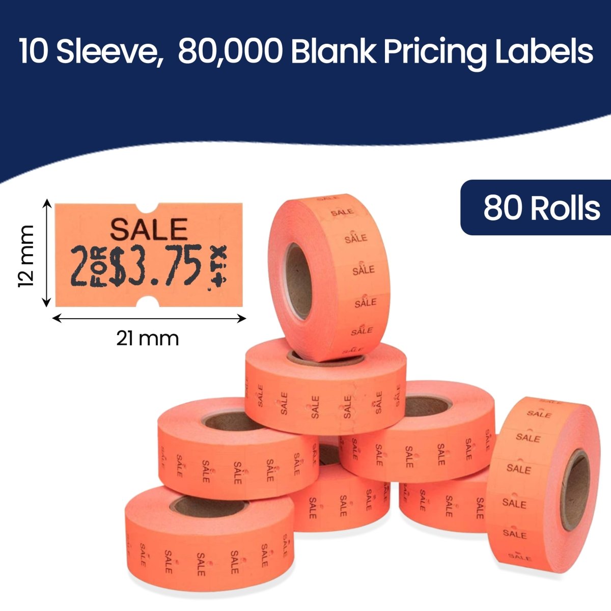Perco 1 Line Labels - Store Supplies