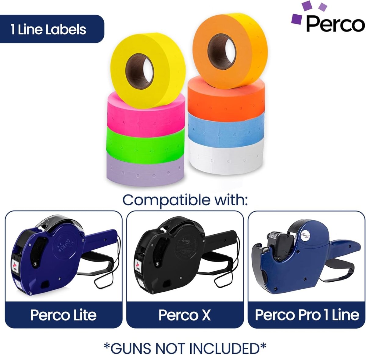 Perco 1 Line Labels - Store Supplies