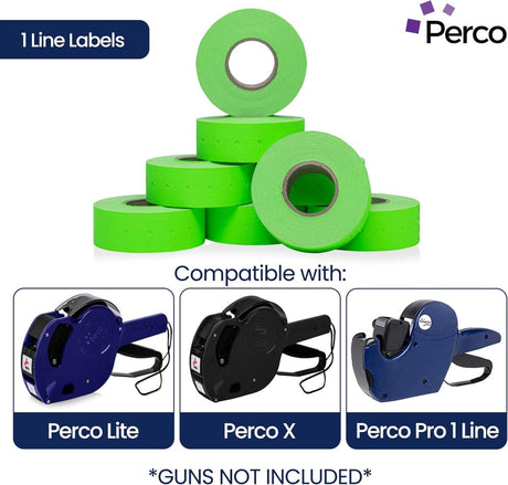Perco 1 Line Labels - Store Supplies