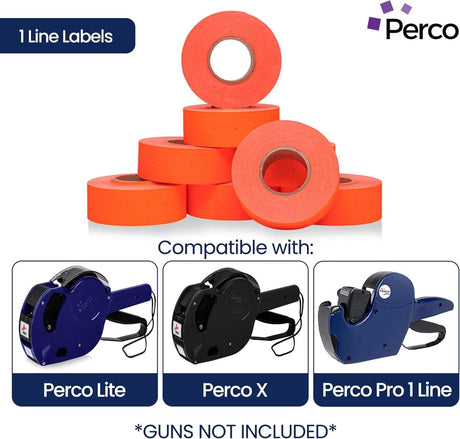 Perco 1 Line Labels - Store Supplies