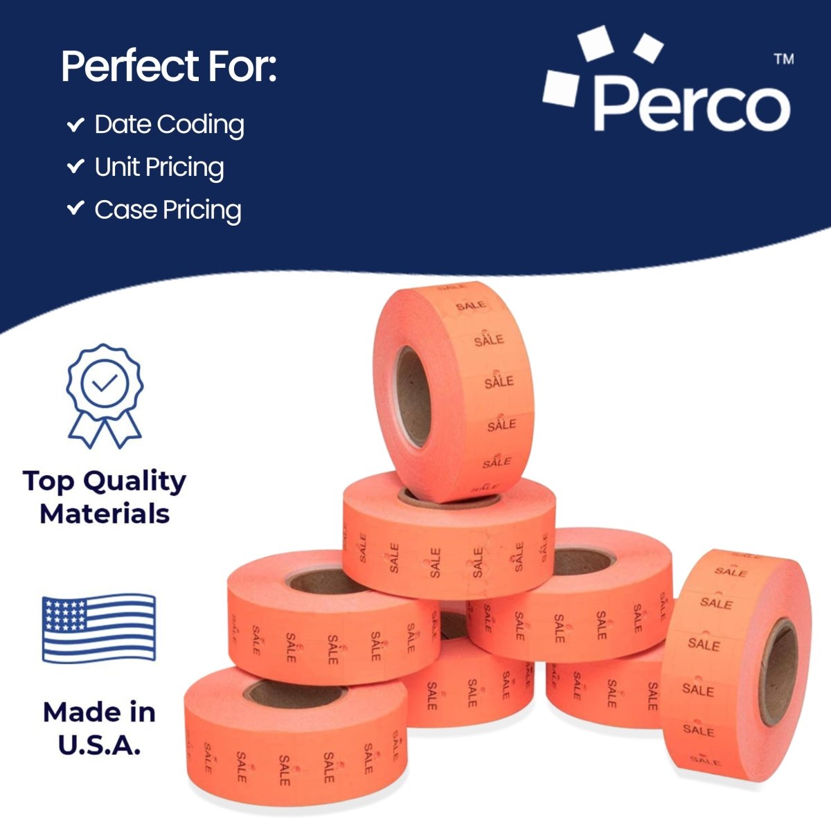 Perco 1 Line Labels - Store Supplies