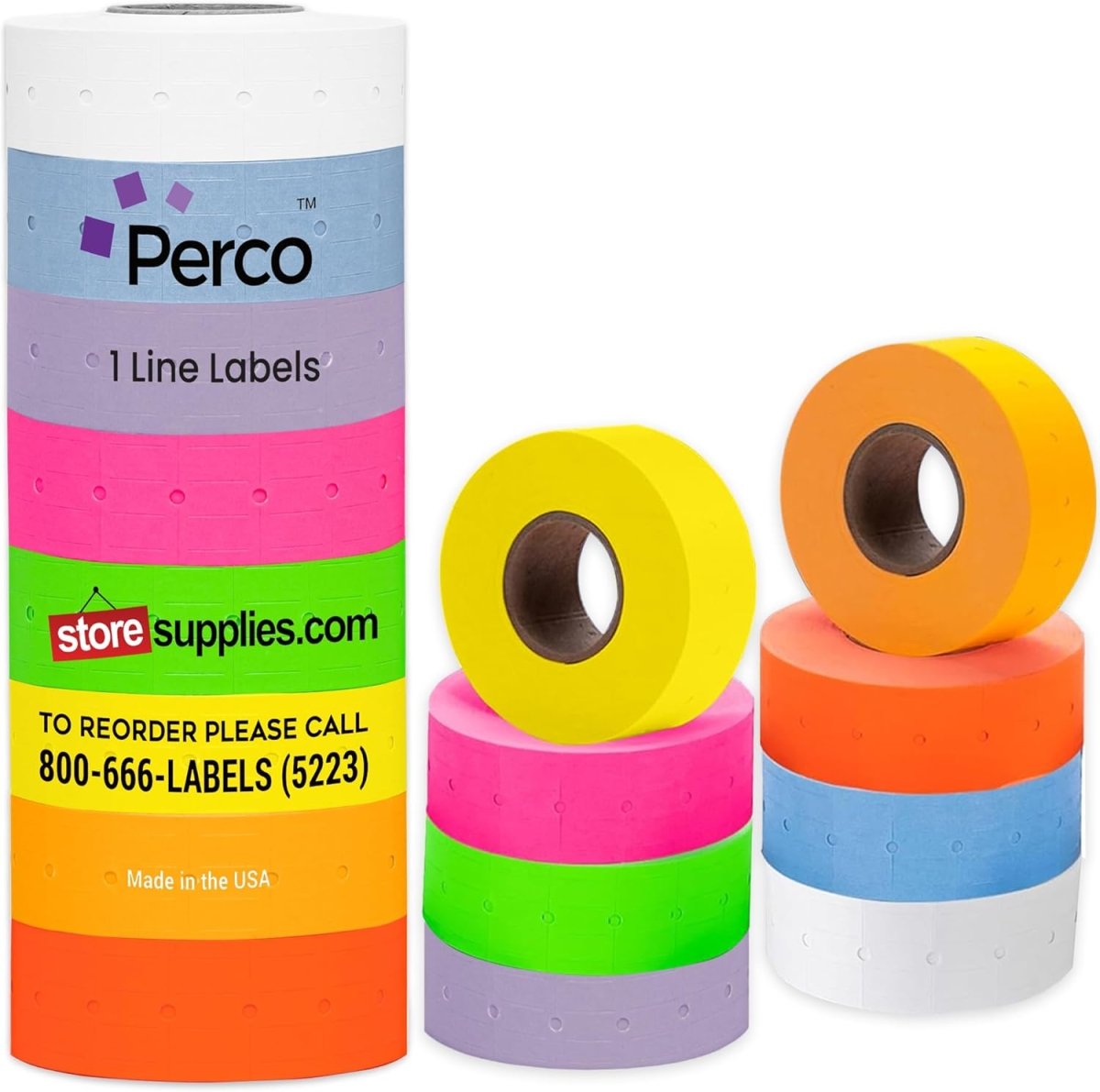 Perco 1 Line Labels - Store Supplies